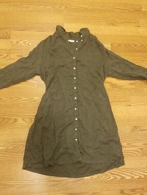 Fat Face Olive Green Shirt Dress